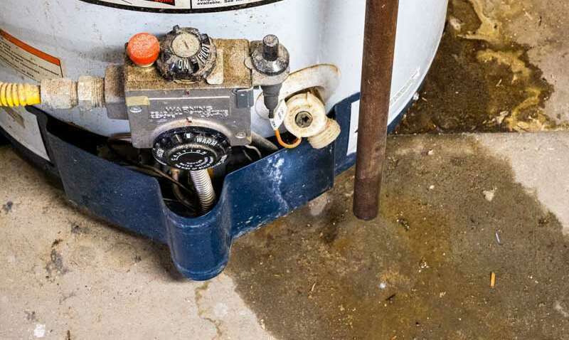 water heater leak
